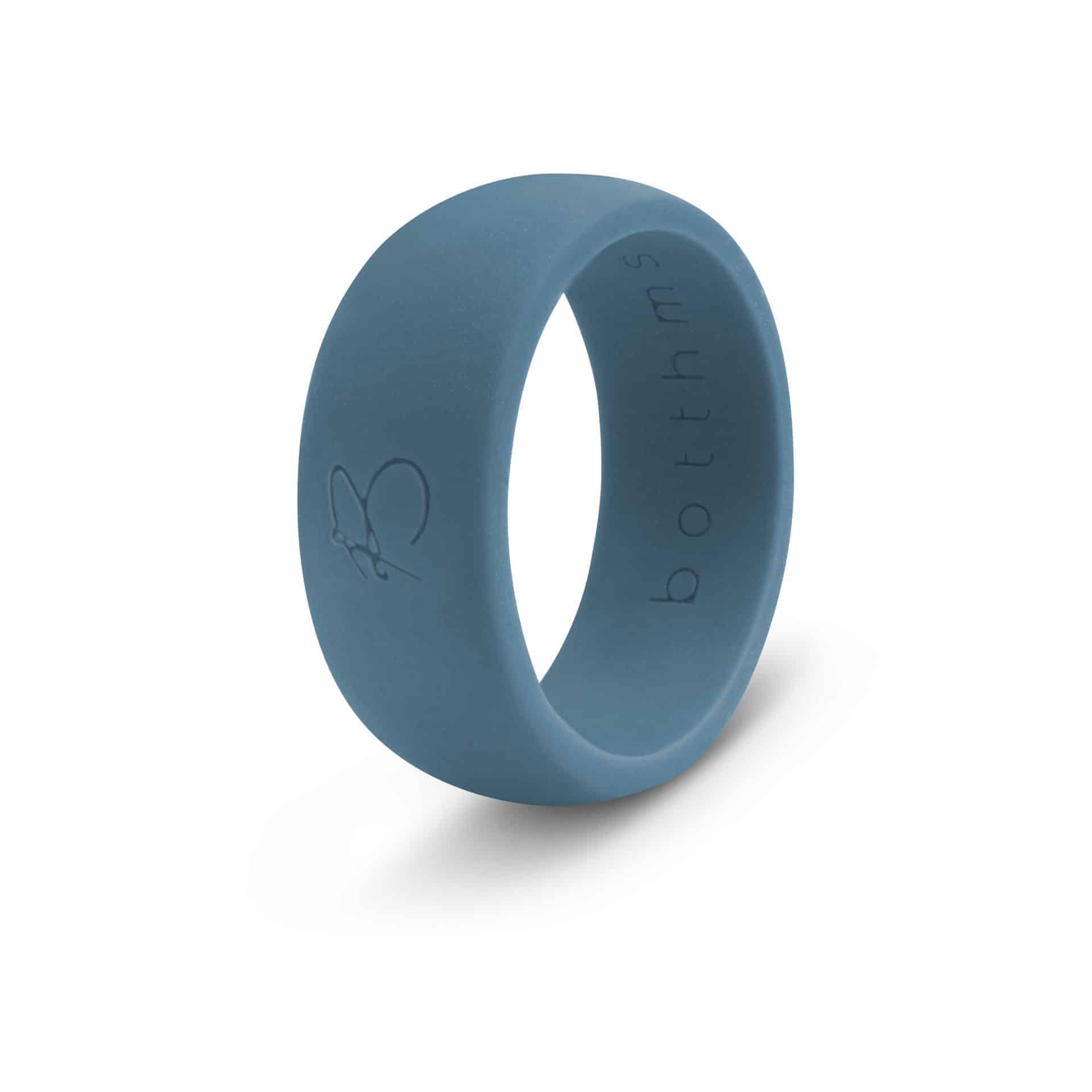 botthms teal blue active silicone ring